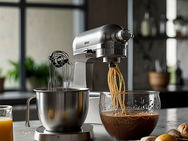 Leonardo_Lightning_XL_A_modern_kitchen_mixer_on_a_white_backgr_1