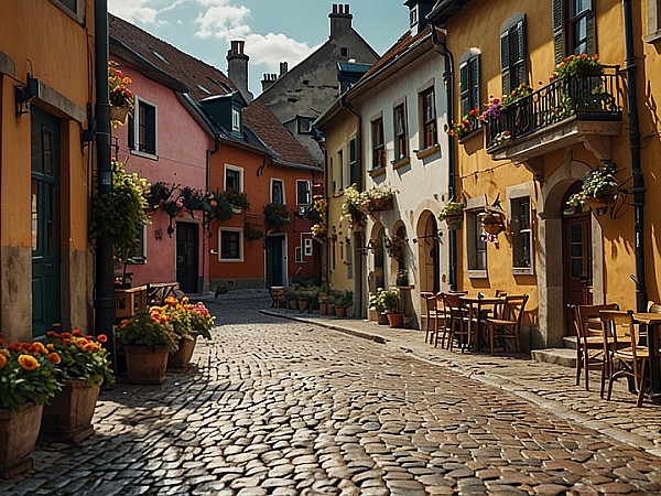Leonardo_Lightning_XL_A_charming_cobblestone_street_in_a_histo_3