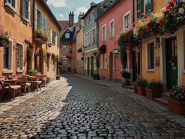 Leonardo_Lightning_XL_A_charming_cobblestone_street_in_a_histo_1