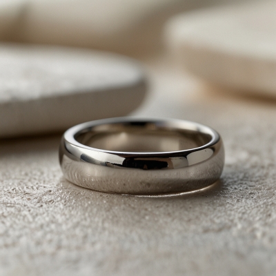 Обручальное кольцо платина