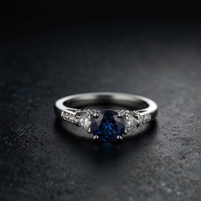 Кольцо с сапфиром