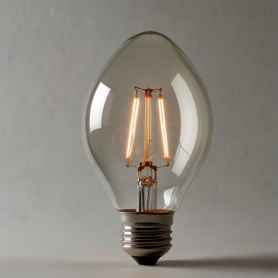 Лампа накаливания в форме груши матовая Е14  (демо)