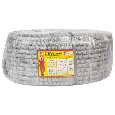 Труба гофрированная D16 (продаётся в упаковке)